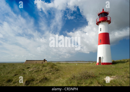 List-West phare, Liste, Sylt, Schleswig-Holstein, Allemagne, Europe Banque D'Images