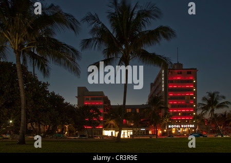 Victor Hotel à South Beach, Miami, Floride, USA, Amérique Latine Banque D'Images