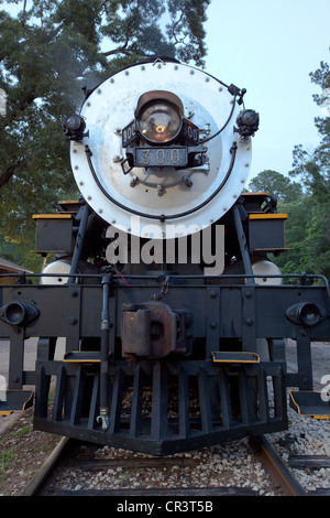 Locomotive à vapeur, Texas State Railroad, 1881, Rusk, Texas Banque D'Images