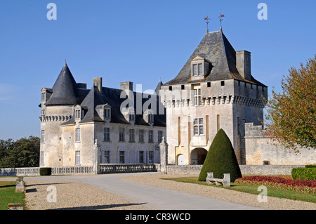 Château de la Roche Courbon, château, Saint Porchaire, Saintes, Charente-Maritime, Poitou-Charentes, France, Europe Banque D'Images