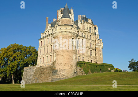 Chateau château de Brissac, Brissac-Quince, Angers, département du Maine-et-Loire, Pays de la Loire, France, Europe Banque D'Images