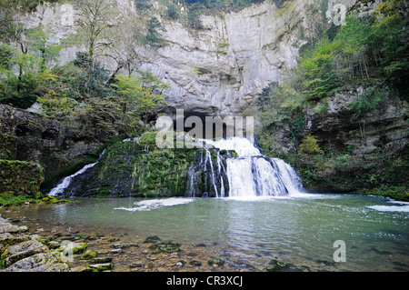 Source du Lison, Nans-sous-Sainte-Anne, Doubs, Franche-Comté, France, Europe, PublicGround Banque D'Images