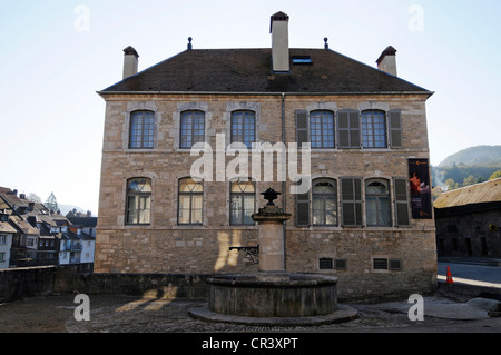 Musée Gustave Corbet, nommé d'après le peintre, lieu de naissance, musée, village, Ornans, Besançon, département du Doubs Banque D'Images