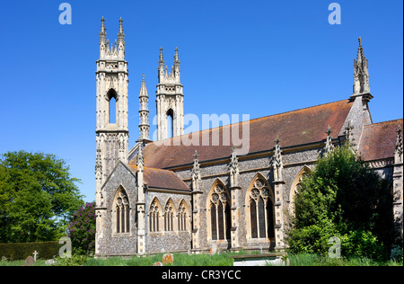 L'église de 'St Michael de l'Archange' dans le village de Booton' North Norfolk' UK Banque D'Images