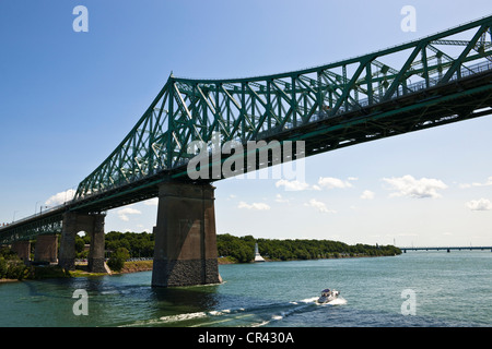 Canada, Québec, Montréal, le pont Jacques-Cartier Banque D'Images