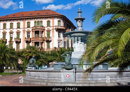 La Suisse, canton du Tessin, de Locarno, le Lac Majeur Banque D'Images