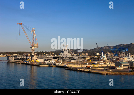 France, Var ( 83 ), Toulon, la base navale ou de l'Arsenal Banque D'Images