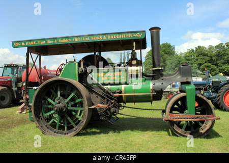 Moteur de traction à vapeur à Vintage Classic Rally Banque D'Images