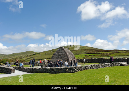 L'Oratoire Gallarus, église en pierre, 6ème au 8ème siècle, le comté de Kerry, péninsule de Dingle, Irlande, Europe Banque D'Images