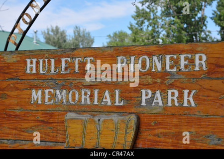 Hulett Pioneer Memorial Park Wyoming près de Devil's Tower National Monument Banque D'Images