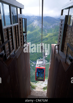 Féricco', 'El Tele cable car dans le Parc National de Picos de Europa, montagnes de Cantabrie, Cantabrie, Espagne, Europe du nord Banque D'Images