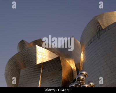 Guggenheim Museum par l'architecte Frank O. Gehry, Bilbao, Province de Biscaye, Pays Basque, Espagne, Europe du Nord Banque D'Images