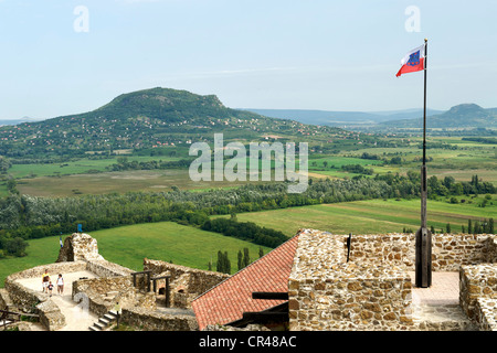 Szigliget fort près du lac Balaton en Hongrie. Banque D'Images