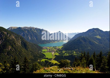 Sur le sommet de Mt Feilkopf, près de Pertisau sur le lac Achensee Karwendel, éventail, Tyrol, Autriche, Europe Banque D'Images