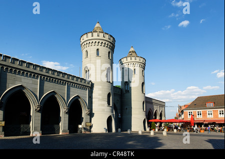 Nauener Tor, néo-gothique gate, à le quartier hollandais, Potsdam, Brandebourg, Allemagne, Europe Banque D'Images