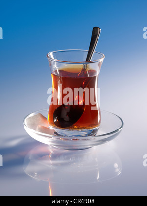 Verre de thé turc Banque D'Images
