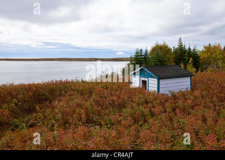 Canada, Quebec Province, région de Duplessis, Route des baleines, côte nord du fleuve Saint-Laurent, près de baie Johan Beetz Banque D'Images