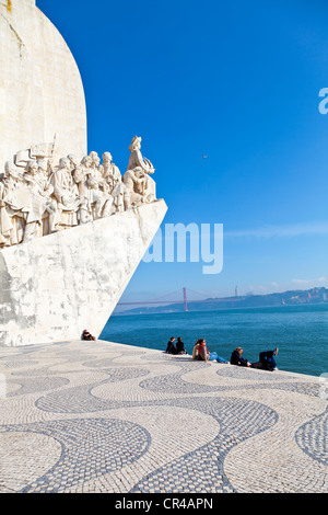 Padrão dos Descobrimentos, Monument des Découvertes, célébrer Henri le Navigateur et l'âge de la découverte et de Portugais Banque D'Images