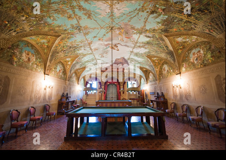 Italie, Toscane, près de Florence, Poggio a Caiano Villa Médicis, salon Banque D'Images