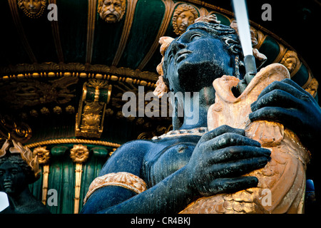 Sculpture, Place de la Concorde, Paris, France, Europe Banque D'Images