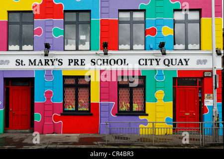 Saint Mary's Pre-School, maternelles, quai de la ville, République d'Irlande, Europe Banque D'Images