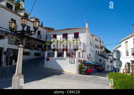 Le quartier historique de Mijas, Costa del Sol, Andalousie, Espagne, Europe Banque D'Images