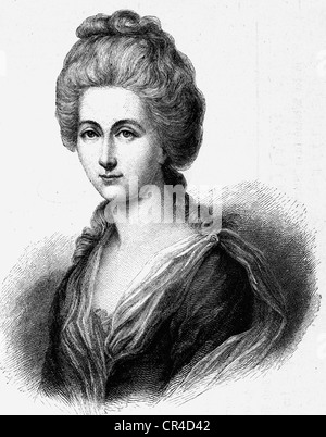 Charlotte Sophie Henriette Kestner, née Buff (1753-1828), antetype de 'Lotte' in 'Leiden des Werther' von J. W. von Goethe Banque D'Images