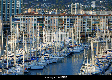 La France, Var, Toulon, port Banque D'Images