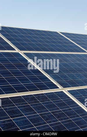 Modules solaires, panneaux solaires, installation photovoltaïque Banque D'Images