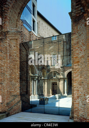 Musée d'art moderne, l'ancien château, Rivoli, province de Turin, Piémont, Italie, Europe Banque D'Images