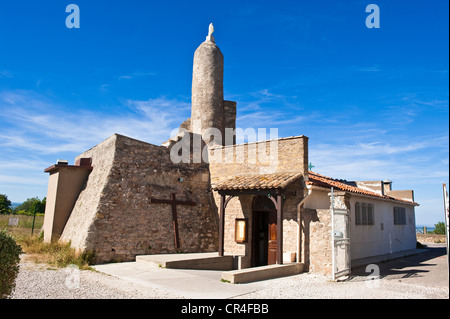 La France, l'Hérault, Sète, Mont Saint Clair, Notre Dame de la Salette Chapelle Banque D'Images