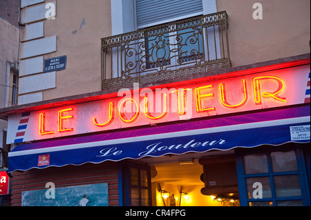 La France, l'Hérault, Sète, Fête de la Saint Louis (la fête de St Louis), le jouteur Bar Banque D'Images