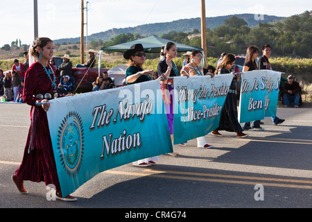 United States, Arizona, réserve Navajo, Window Rock, la capitale au cours de l'assemblée juste Septembre Banque D'Images