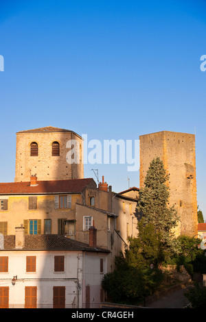 France, Rhône, les Monts d'Or, Saint Cyr au Mont d'Or, gardez de l'ancien château Banque D'Images