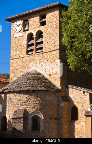 France, Rhône, les Monts d'Or, Saint Romain au Mont d'Or, l'église Banque D'Images