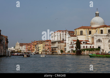 L'église San Geremia, quartier de Cannaregio, le Canal Grande ou Grand Canal, Venise, UNESCO World Heritage Site, Vénétie, Italie Banque D'Images