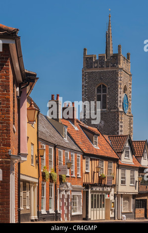 Une vue sur St George's Church , Princes Street , Tombland Norwich Norfolk , , , Angleterre , Angleterre , Royaume-Uni Banque D'Images