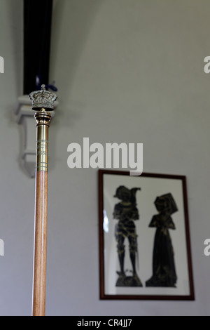 Aspects de l'intérieur de l'église du village de Harley dans le Shropshire, révélant l'un des (11) images liées à cette pousse dans cette charmante église du village anglais. Banque D'Images