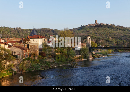 Village de Montpeyroux, étiqueté Les Plus Beaux Villages de France, les plus beaux villages de France, vu du village de parent Banque D'Images