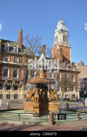 Place de la Mairie, Leicester, England, UK Banque D'Images