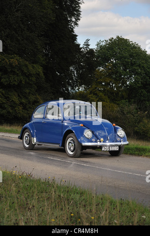 1966 VW Coccinelle Volkswagen refroidis par air classique bug Banque D'Images