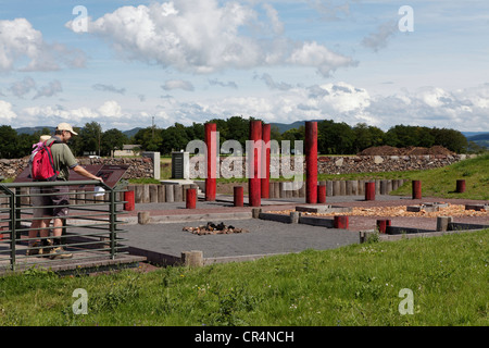 Oppidum gaulois de Corent, site archéologique, Puy de Dome, France, Europe