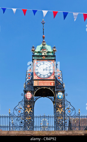 Eastgate Clock à Chester Cheshire England UK GB EU Europe Banque D'Images