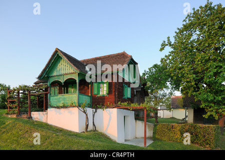 Maison vigneronne sur csaterberg mountain, kohfidisch, Burgenland, Autriche, Europe Banque D'Images