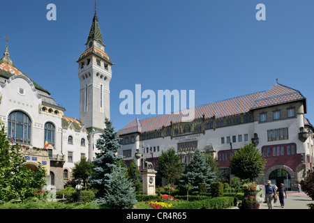 Palais de la culture de l'art nouveau, Targu Mures, mure&# 351 ; county, Transylvanie, Roumanie, Europe Banque D'Images