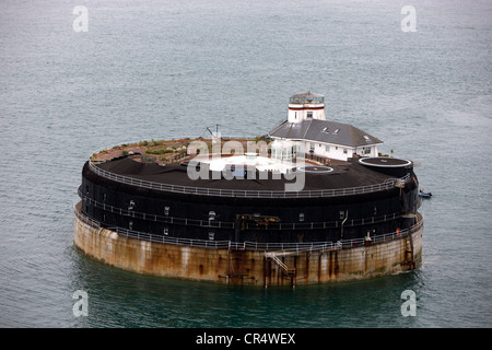 L'île de Wight, Royaume-Uni, Solent, No Man's Land Fort a été construit entre 1867 et 1880 pour protéger Portsmouth Banque D'Images