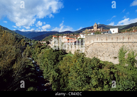 France, Pyrénées Orientales, Prats de Mollo la Preste, dans le Haut Vallespir Banque D'Images