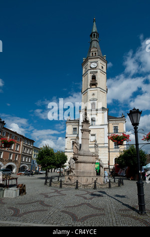 Rynek, la place du marché, tour de ville, Kalisz, la Basse Silésie, Pologne petite ou de Malopolska, Pologne, Europe, PublicGround Banque D'Images