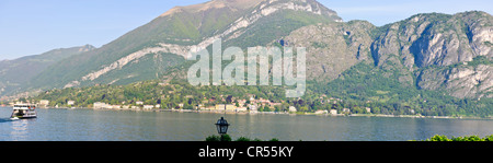 Vue panoramique,vue magnifique sur le lac du Bellagio,Villes, Candenabbia,Tremezzo, Menagio,Villas de luxe, les lacs italiens, le lac de Côme, Italie Banque D'Images