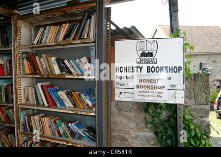 L'honnêteté fort book shop Hay-on-Wye Powys Pays de Galles UK Banque D'Images